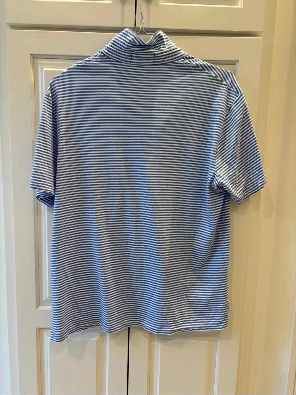 Polo by Ralph Lauren Light Blue & White Striped Polo Shirt